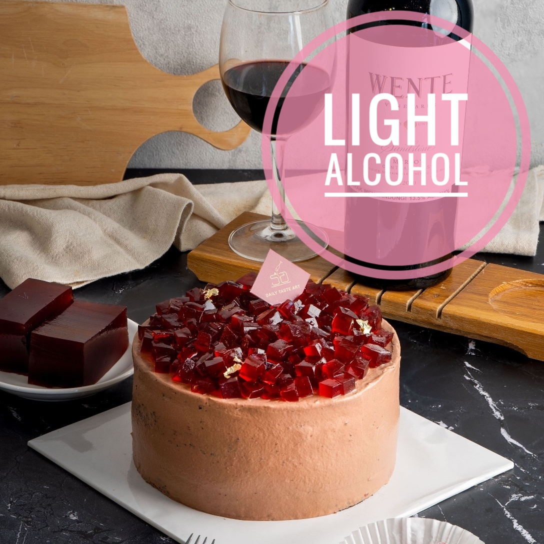 Daily Taste Art | Merlot Red Wine Raspberry Chocolate Cake